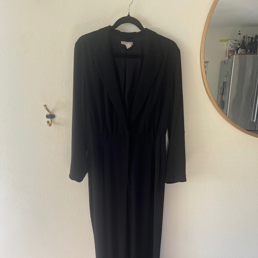 H&M Black Romper with pockets